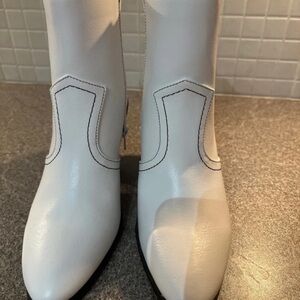 New Look White Ankle Boots
